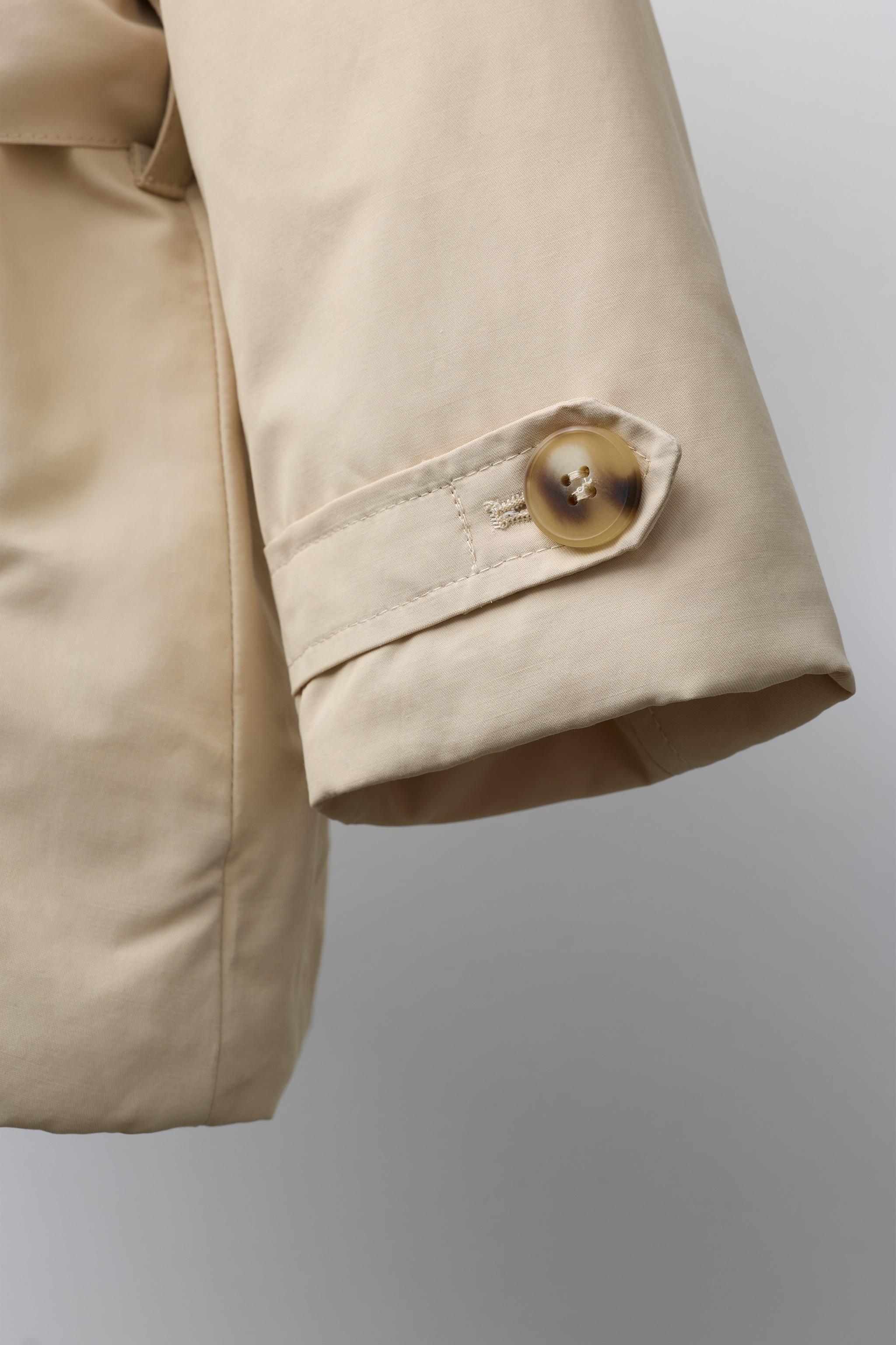 QUILTED BELTED TRENCH COAT